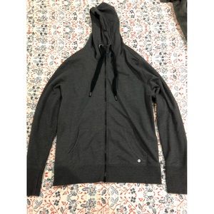 Grey zip up hoodie!